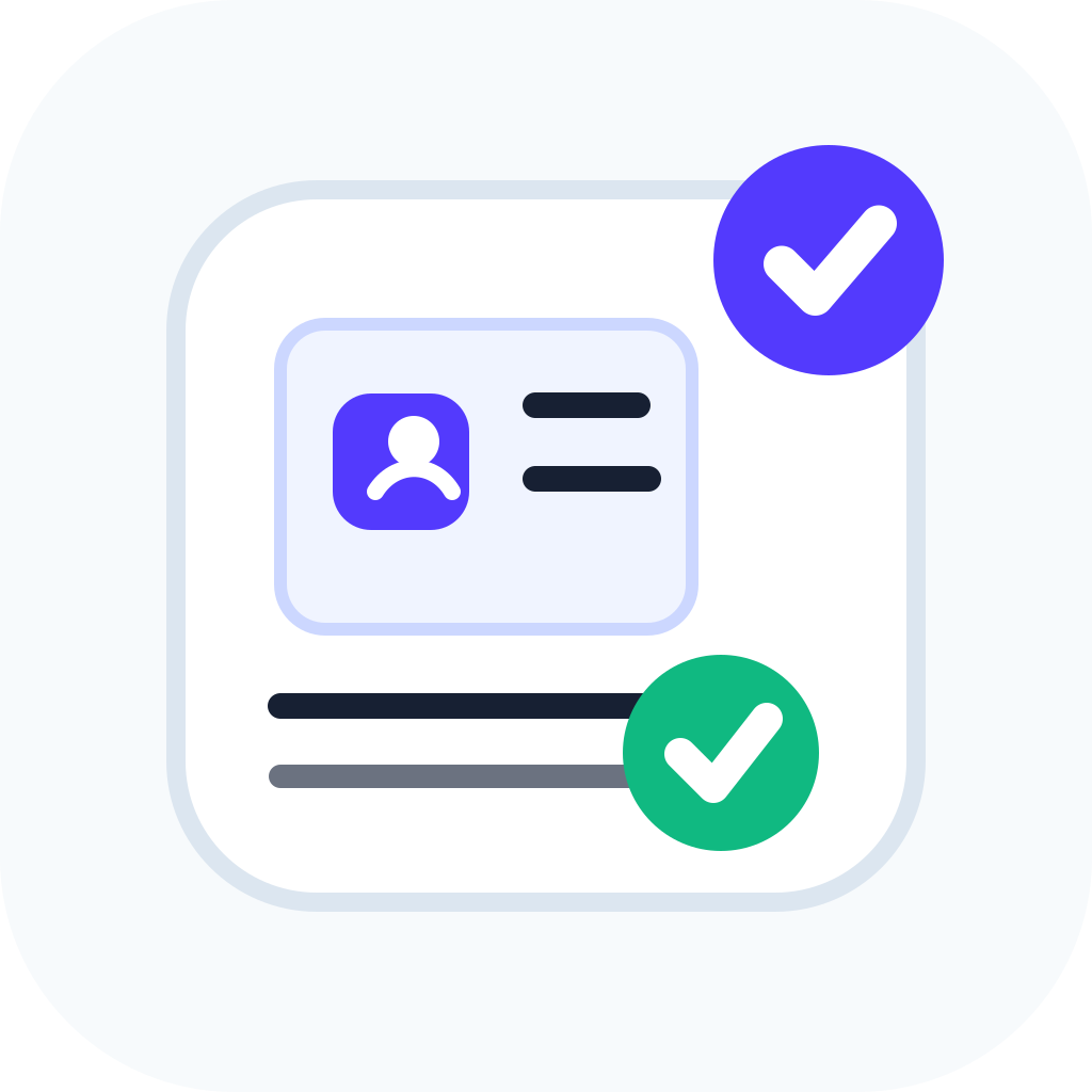 Standard ITIN application verification icon